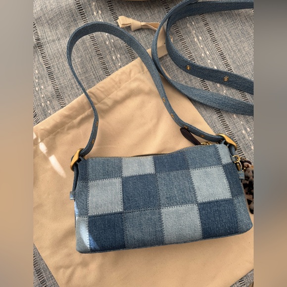 NWT Coachtopia Alter Ego Small Check Board Denim - Picture 7 of 15